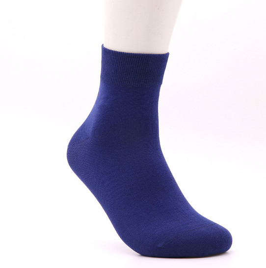 Blue middle size comfortable cotton socks
